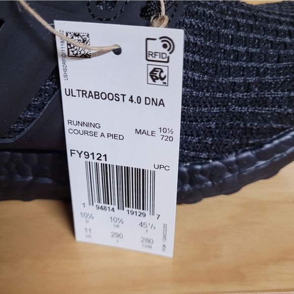 Ultraboost 4.0 DNA Triple Black Mens Running Shoe Sneaker FY9121 - Picture 12 of 14